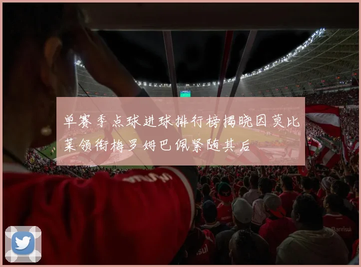 单赛季点球进球排行榜揭晓因莫比莱领衔梅罗姆巴佩紧随其后